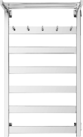Полотенцесушитель водяной Secado Комано 1 КСП 100х50 100x55 см, хром, лесенка, с полкой