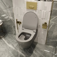 Унитаз подвесной BOCCHI Venezia 1295-006-0129 серый матовый, тонкая крышка с микролифтом