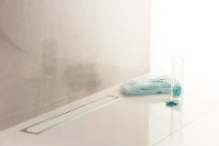 Душевой трап (лоток) Pestan Confluo Premium Line 550 белое стекло/сталь Душевой трап (лоток) Pestan Confluo Premium Line 550 белое стекло/сталь