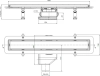 Душевой трап (лоток) Pestan Confluo Premium Line 550 белое стекло/сталь Душевой трап (лоток) Pestan Confluo Premium Line 550 белое стекло/сталь