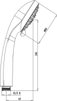 Душевая лейка Lemark LM0223C Душевая лейка Lemark LM0223C