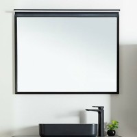 Зеркало Allen Brau Priority 100 с подсветкой, черный браш
