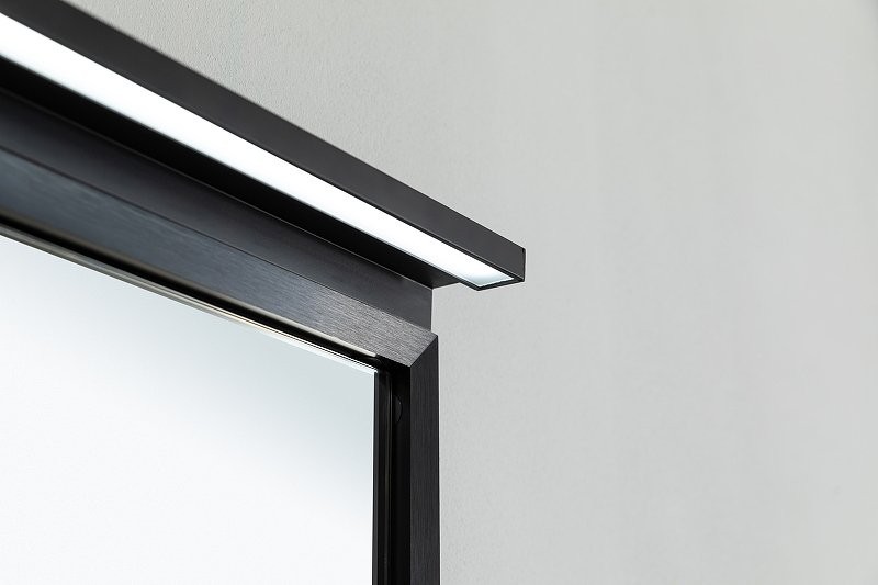 Зеркало Allen Brau Priority 100 с подсветкой, черный браш