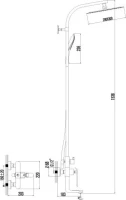 Душевая стойка Lemark Melange LM4962CW Душевая стойка Lemark Melange LM4962CW