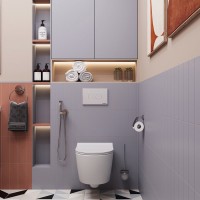 Унитаз подвесной STWORKI Ларвик 5512 безободковый, с микролифтом