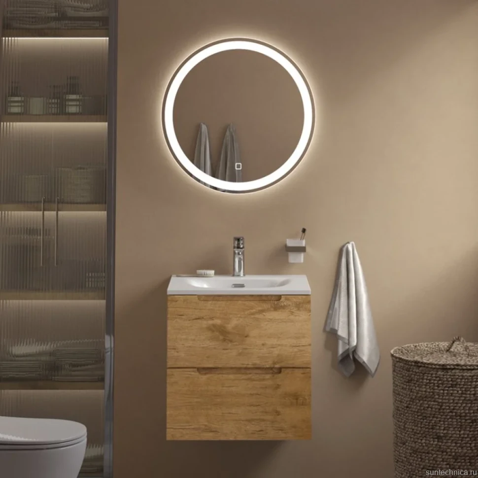Тумба с раковиной BelBagno Etna 39 50 rovere nature, раковина BB-8099-3-50