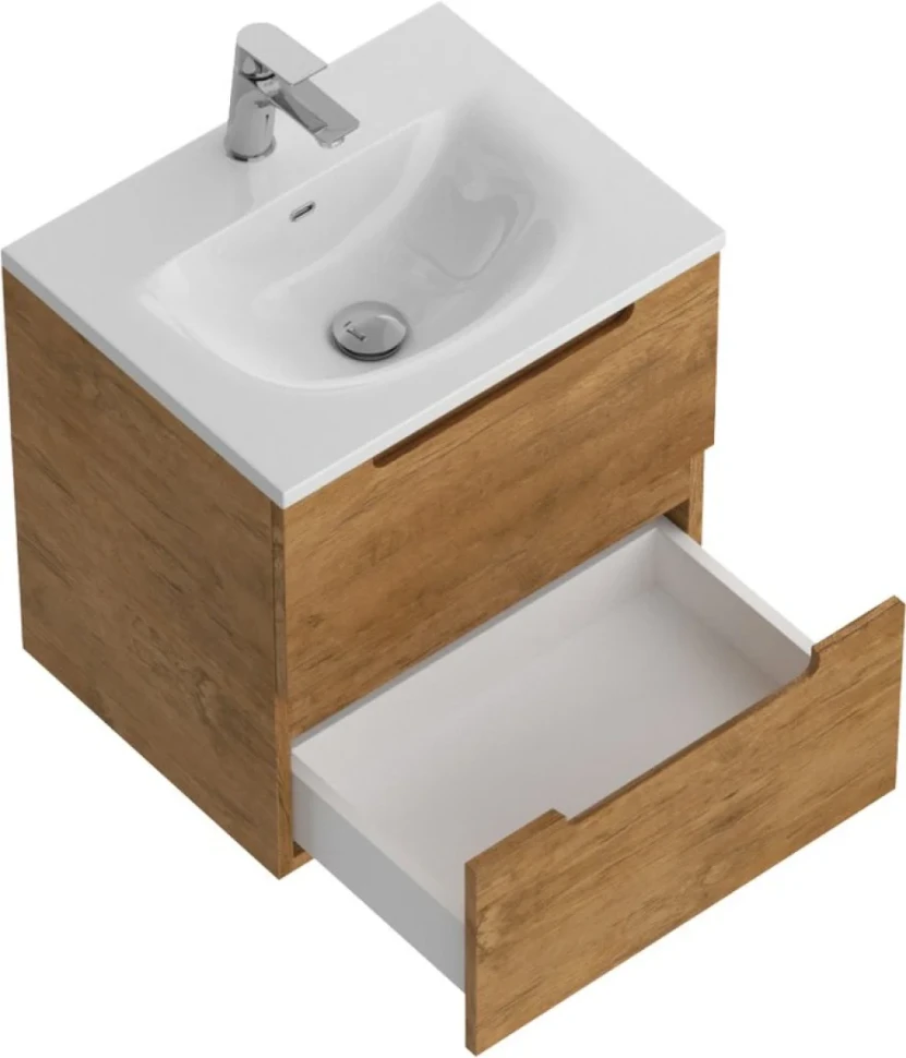 Тумба с раковиной BelBagno Etna 39 50 rovere nature, раковина BB-8099-3-50