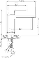 Смеситель для раковины BelBagno Romano ROM-LVM-CRM