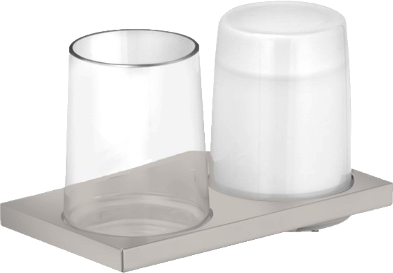 Дозатор Keuco Edition 11 11153059000 со стаканом, никель шлифованный