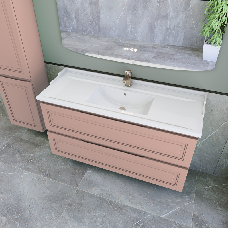 Тумба с раковиной Caprigo Wales 120 пудра