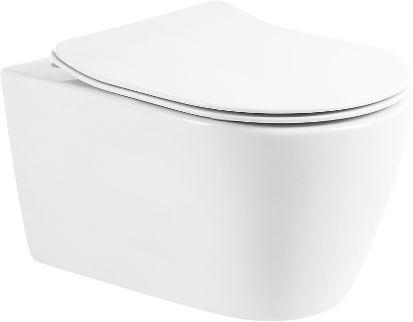 Унитаз подвесной BelBagno Marino BB105CHR безободковый, крышка BB2034SC с микролифтом