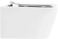 Унитаз подвесной BelBagno Marino BB105CHR безободковый, крышка BB2034SC с микролифтом