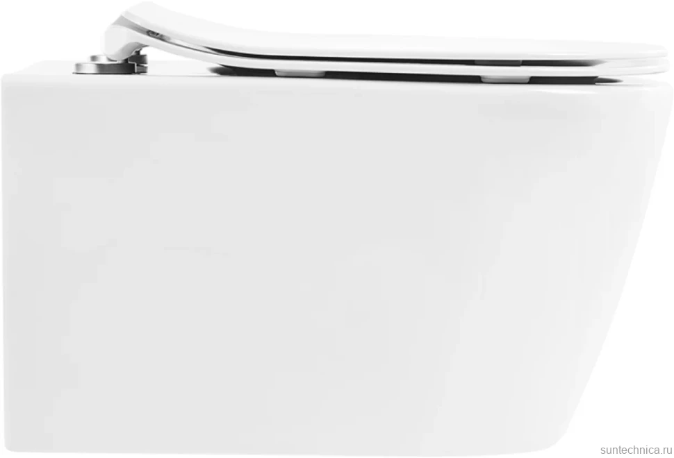 Унитаз подвесной BelBagno Marino BB105CHR безободковый, крышка BB2034SC с микролифтом