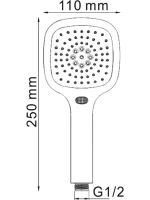 Душевая лейка Wasserkraft A065 Душевая лейка Wasserkraft A065