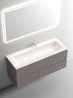 Тумба с раковиной Sancos Snob T 120 см, doha soft, раковина CN7017