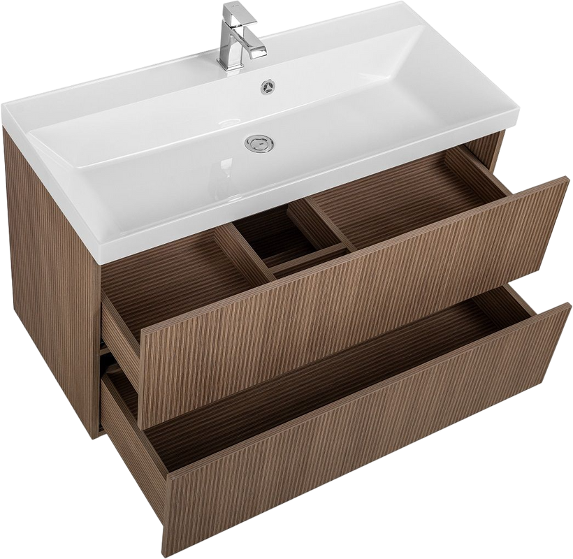 Мебель для ванной комнаты Art&Max Verona-Push 100 подвесная, kadena wood