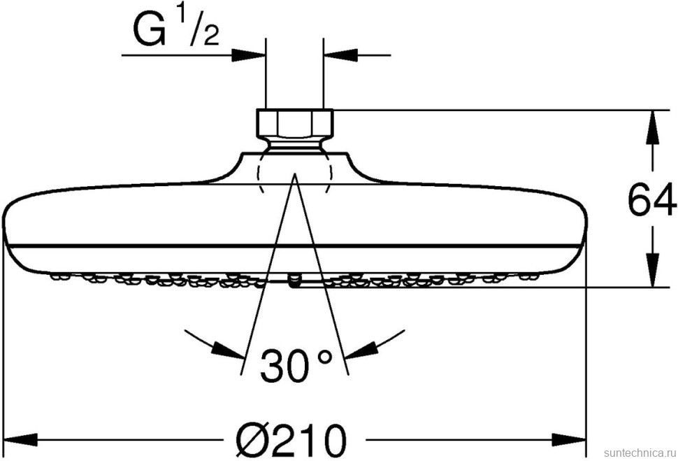 Верхний душ Grohe Tempesta 26410000