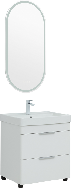 Мебель для ванной комнаты Aquanet Ирис new 60 напольная, 2 ящика