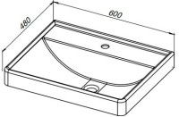 Мебель для ванной комнаты Aquanet Ирис new 60 напольная, 2 ящика