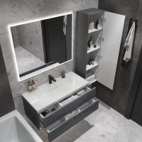 Мебель для ванной комнаты Grossman Луксор 100 матовый графит Мебель для ванной комнаты Grossman Луксор 100 матовый графит