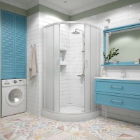 Душевой уголок Erlit Comfort ER0509-C3 90x90 с поддоном, матовое стекло