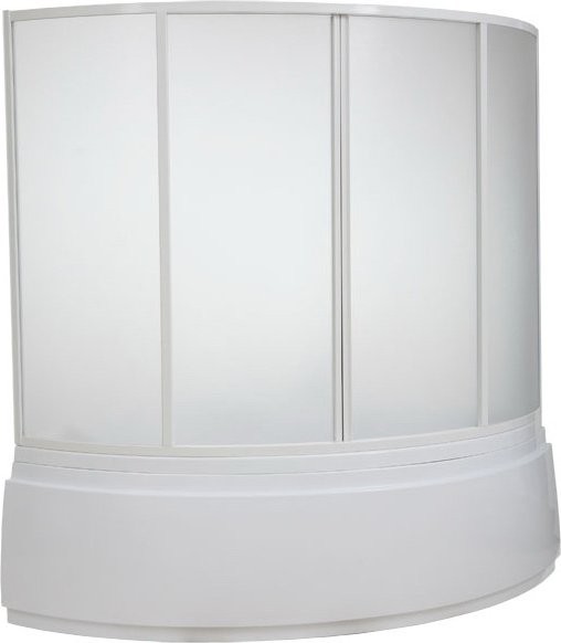 Шторка на ванну Bas Лагуна 4 ств., пластик