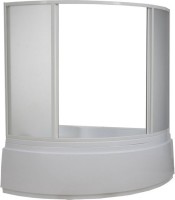 Шторка на ванну Bas Лагуна 4 ств., пластик