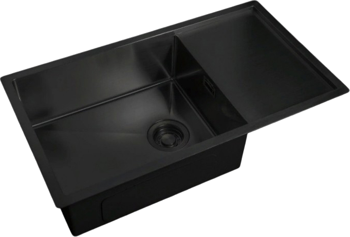 Комплект Мойка Zorg Light + Смеситель Sanitary SZR-3216 Grafit графит + Измельчитель Inox D