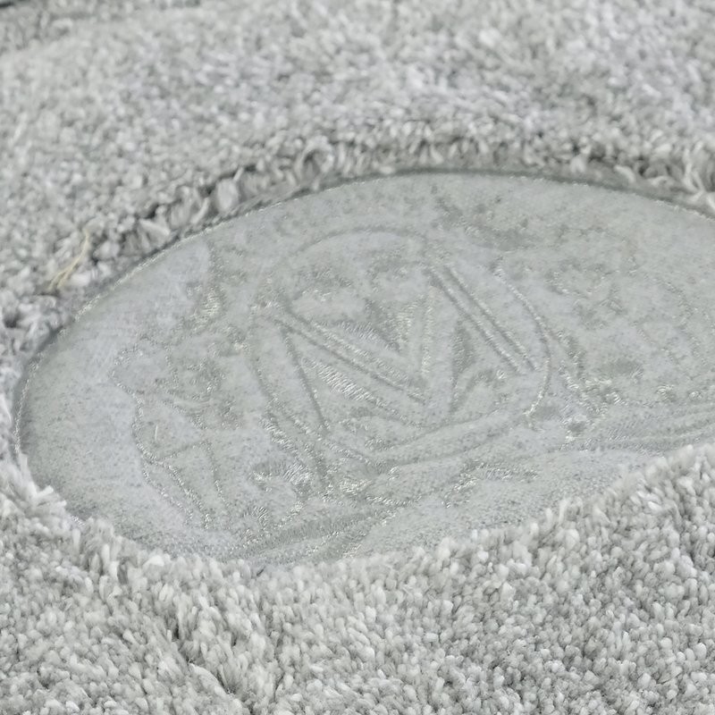 Коврик Migliore 31913 серый, окантовка серебро