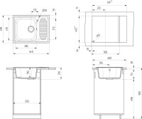 Мойка кухонная Ulgran U-202 -307 терракот