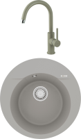 Комплект Мойка Lemark Sula 500 9910003 грей + Смеситель Comfort LM3073PGR грей