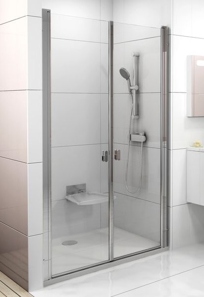 Душевая дверь в нишу Ravak Chrome CSDL2-100 Transparent, профиль блестящий
