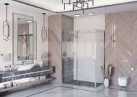 Душевой уголок Ambassador Benefit 19021104HX-110HX 150х110 см, профиль хром, стекло прозрачное