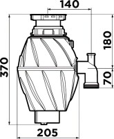 Комплект Мойка Omoikiri Mizu 78-LB + Измельчитель Nagare 500