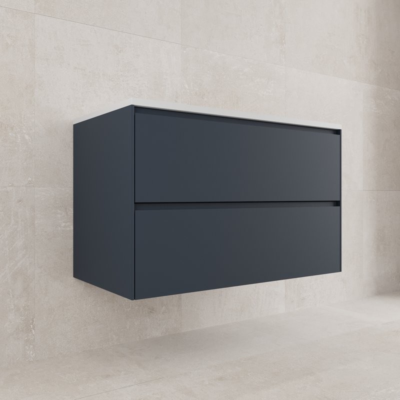 Тумба с раковиной Style Line Лима Plus 90 подвесная, эмаль, графит