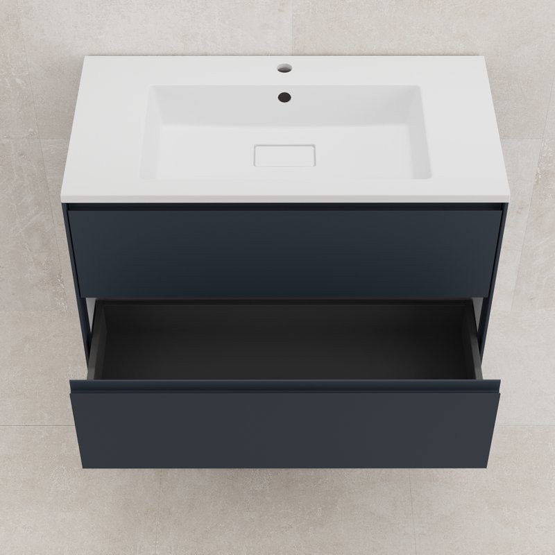 Тумба с раковиной Style Line Лима Plus 90 подвесная, эмаль, графит