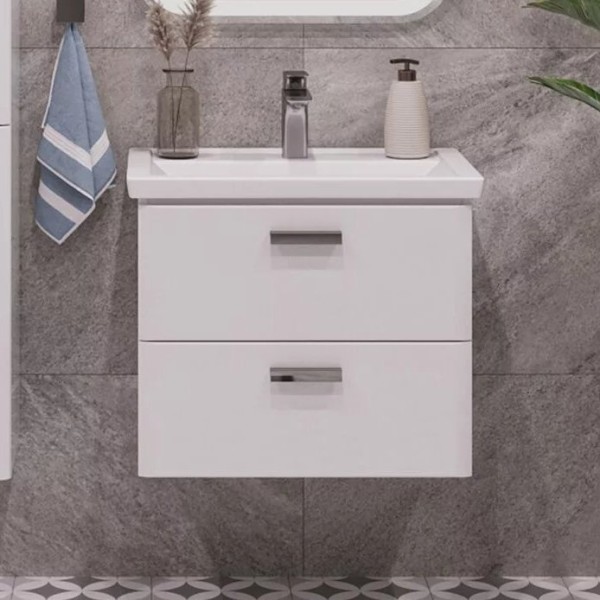 Тумба под раковину SanStar Gretta 60 подвесная, белая