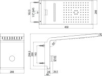 Верхний душ Bossini Syncro-Neb 3 Sprays I00590.030 хром
