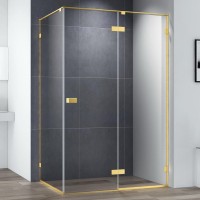 Душевой уголок Cezares Bellagio BELLAGIO-AH-1-140/80-C-BORO 140х80, брашированное золото