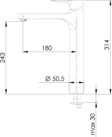 Смеситель для раковины Remer Winner W11L
