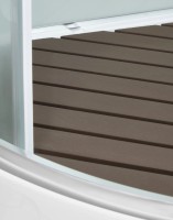 Душевая кабина DTO D01 100х100, низкий поддон, профиль хром, стекло матовое