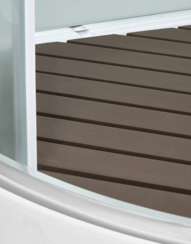 Душевая кабина DTO D01 100х100, низкий поддон, профиль хром, стекло матовое