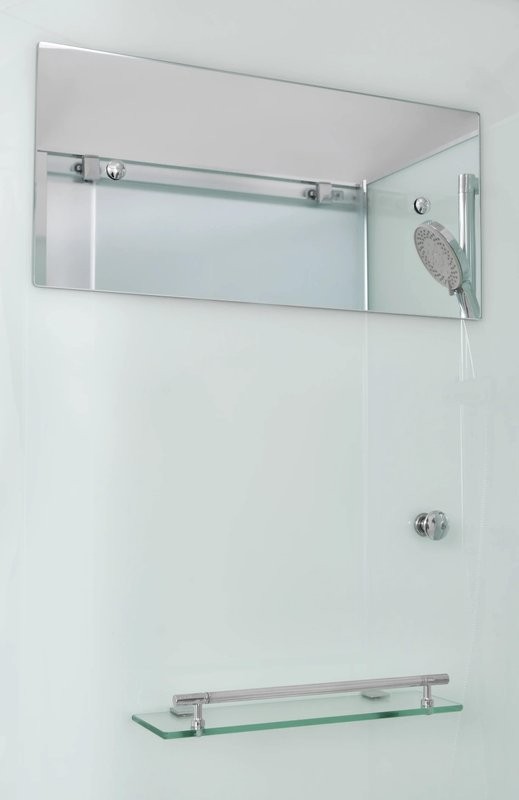 Душевая кабина DTO D01 100х100, низкий поддон, профиль хром, стекло матовое