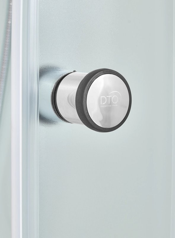 Душевая кабина DTO D01 100х100, низкий поддон, профиль хром, стекло матовое