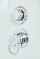 Душевая кабина DTO D01 100х100, низкий поддон, профиль хром, стекло матовое