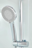 Душевая кабина DTO D01 100х100, низкий поддон, профиль хром, стекло матовое