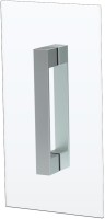 Душевая дверь в нишу Vegas Glass EP Novo h2000 70 07 01 профиль матовый хром, стекло прозрачное