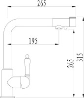 Смеситель для кухни Zorg Sanitary ZR 320 YF-33 BR