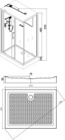 Душевая кабина Esbano Led ESKL108CKR