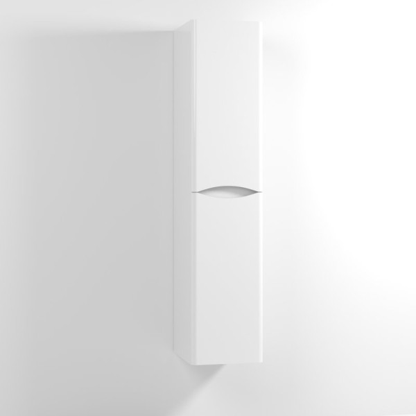 Шкаф пенал для ванной Vod-Ok Adel 30 R, с бельевой корзиной, подвесной, белый